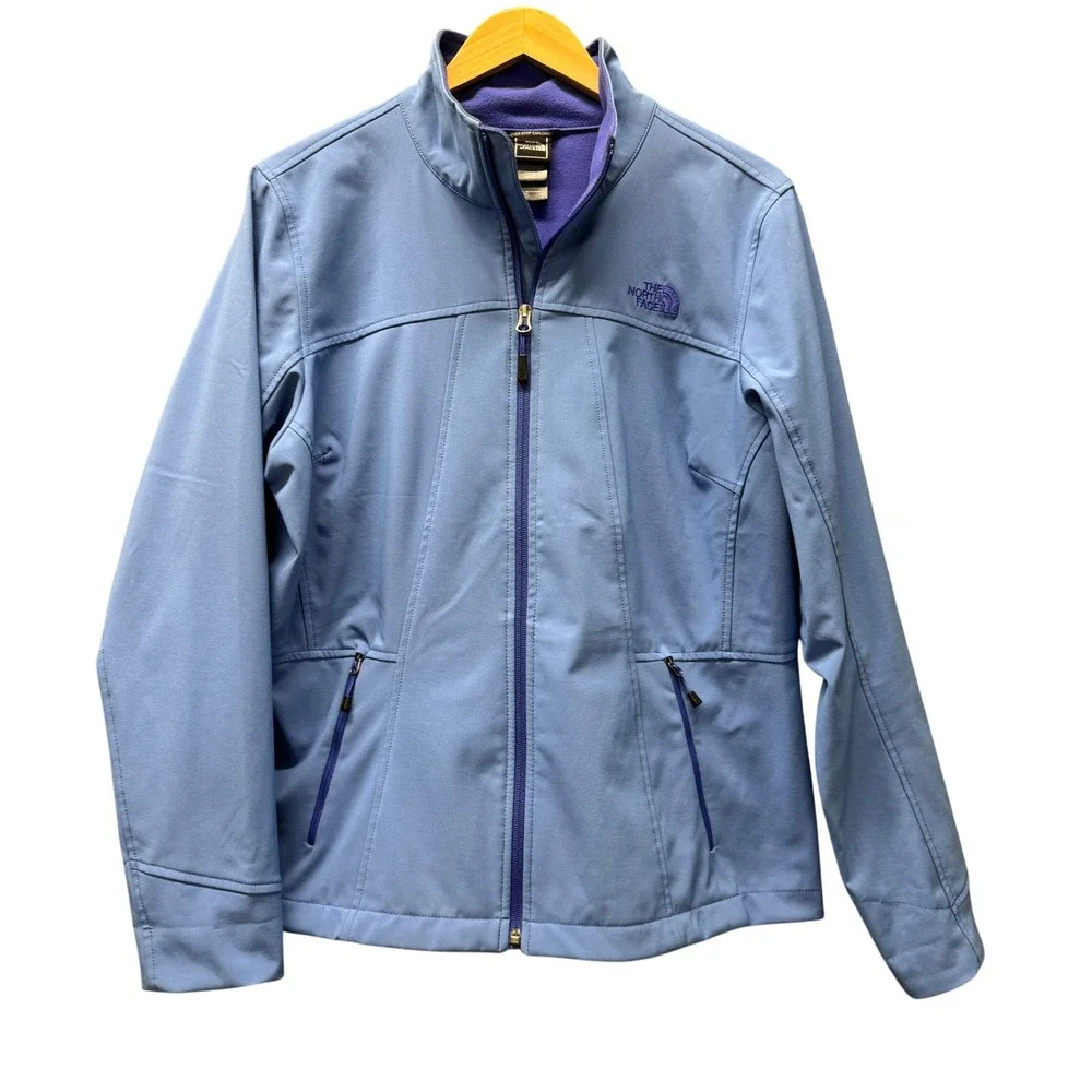 The North Face Softshell Jacket Womens‎ XL Apex Orello Coastline Blue Outdoor